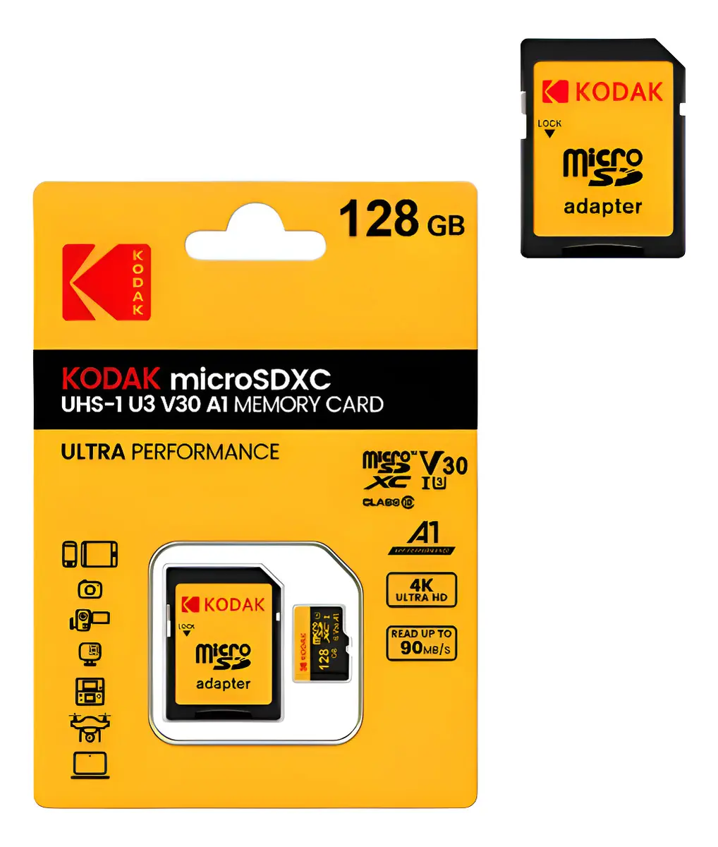 Cartão de memória Kodak Micro 128Gb