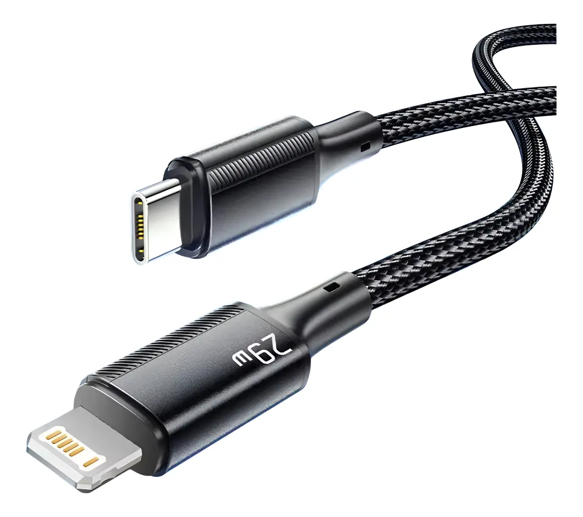 Cabo USB-C para Lightning 29W 2 Metros – Carregamento Rápido Turbo para iPhone Essager