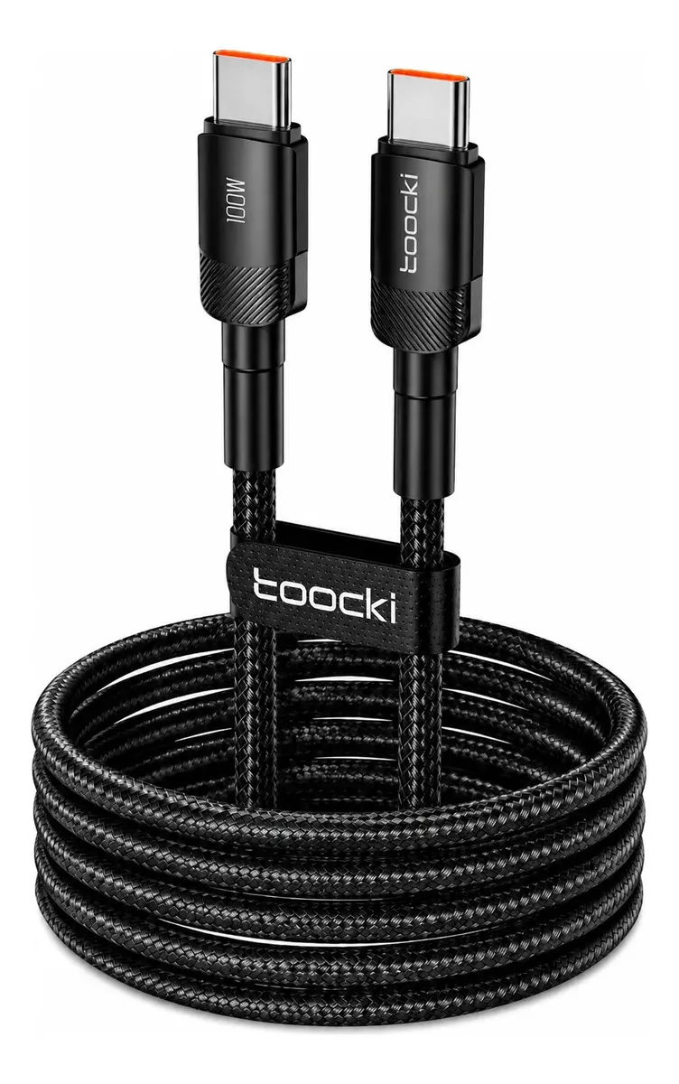 Cabo USB-C para USB-C 100W 3 Metros – Carregamento Rápido e Alta Performance Toocki